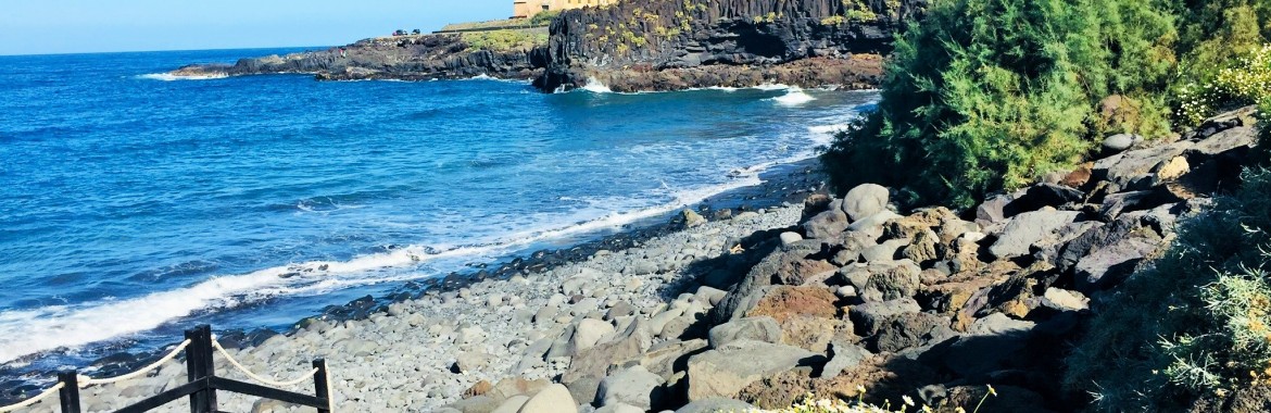 Winter beaches of the north of Tenerife.